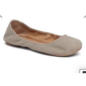 Lucky Brand Emmie Tan Leather Ballet Flats-Size 8